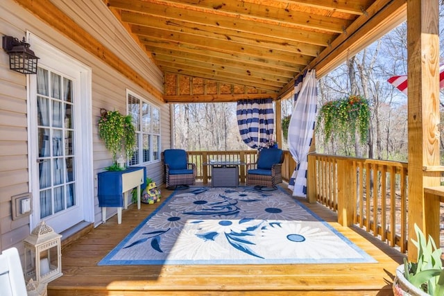 49 Inverness Ct, Hiram, GA 30141 - view of wooden terrace
