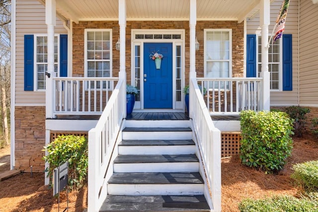 49 Inverness Ct, Hiram, GA 30141 - doorway to property with covered porch