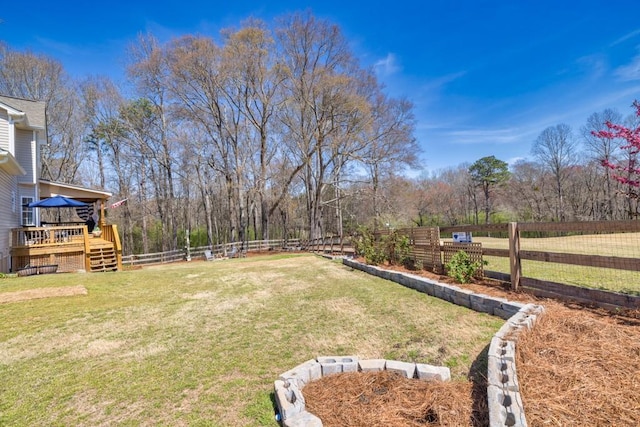 49 Inverness Ct, Hiram, GA 30141 - view of yard with a deck and stairs