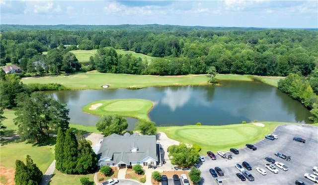 49 Inverness Ct, Hiram, GA 30141 - drone / aerial view of a forest and a nearby body of water