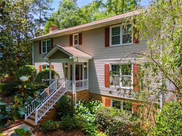 9041 Par Dr, Douglasville, GA 30134 - view of front of property featuring a chimney