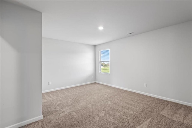 view of carpeted empty room