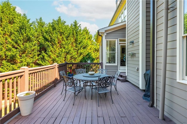 view of wooden terrace