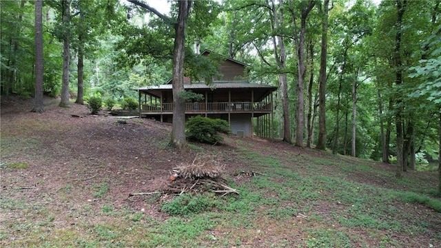 6245 Bannister Rd, Cumming, GA 30028 - view of yard featuring a wooden deck