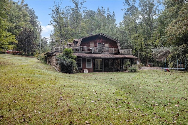 exterior space with a wooden deck