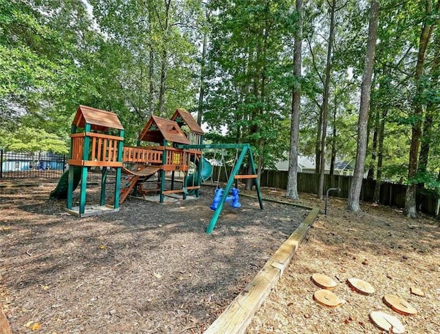 view of play area