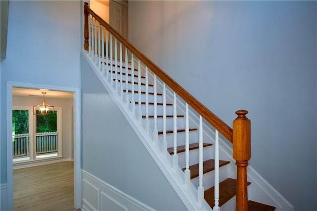 9050 Brockham Way, Alpharetta, GA 30022 - staircase with wood finished floors