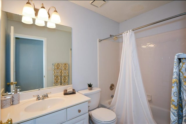 9050 Brockham Way, Alpharetta, GA 30022 - bathroom featuring shower / bath combo with shower curtain, vanity, and toilet