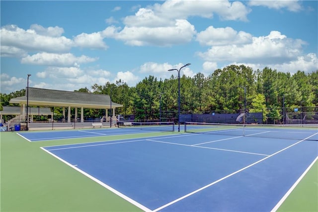 view of tennis court