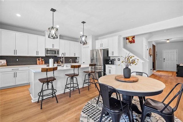 232 Northridge Dr, Dallas, GA 30132 - dining room featuring light wood-type flooring and recessed lighting