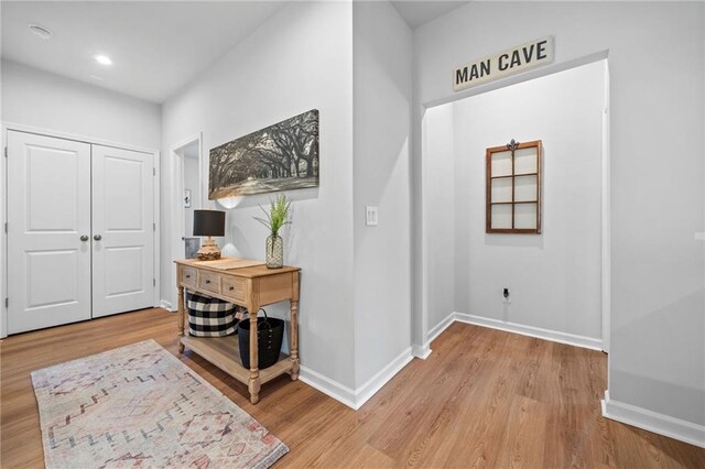 232 Northridge Dr, Dallas, GA 30132 - entrance foyer featuring light wood-type flooring, baseboards, and recessed lighting