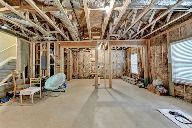 12095 Cameron Dr, Duluth, GA 30097 - miscellaneous room featuring electric panel and concrete floors