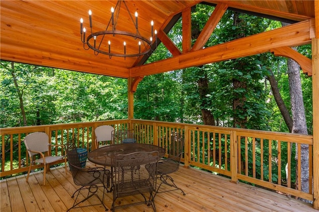 210 Hunters Vw, Roswell, GA 30075 - deck featuring outdoor dining space