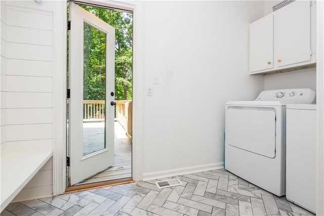 210 Hunters Vw, Roswell, GA 30075 - laundry area with cabinet space and separate washer and dryer