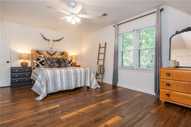 210 Hunters Vw, Roswell, GA 30075 - bedroom featuring wood finished floors, ceiling fan, and crown molding