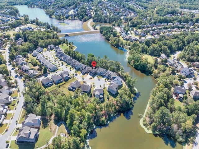 7143 Lake Edge Dr, Flowery Branch, GA 30542 - aerial view with a residential view and a water view
