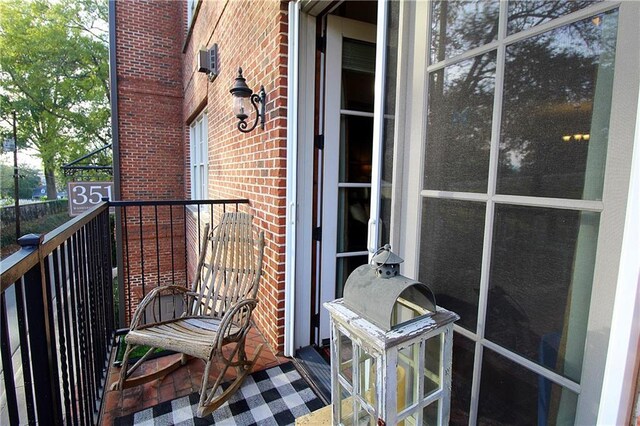 balcony featuring grilling area