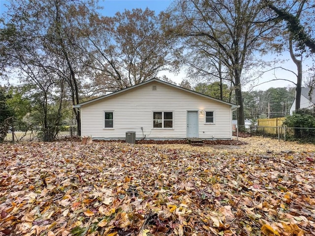 view of rear view of property