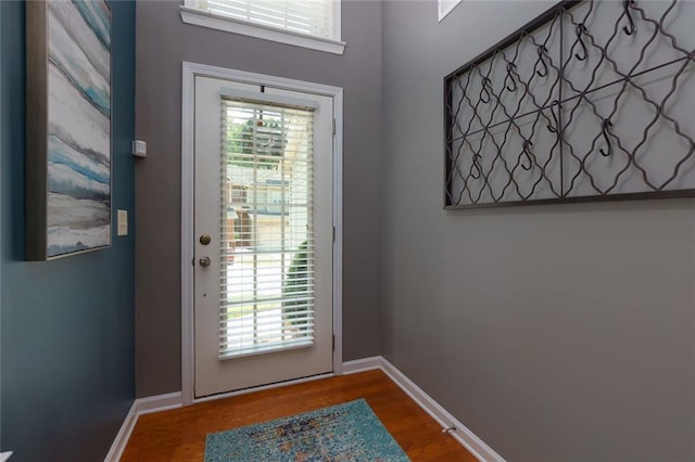 2968 Oshields Ct SW Unit 4, Marietta, GA 30060 - doorway to outside with wood finished floors and baseboards
