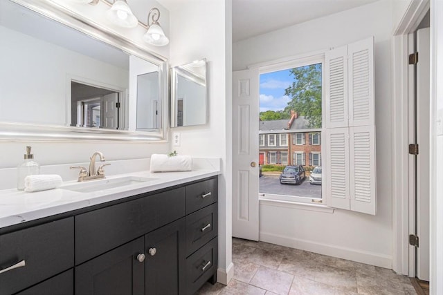 6 Stratford Hall Pl NE, Atlanta, GA 30342 - bathroom featuring vanity and baseboards