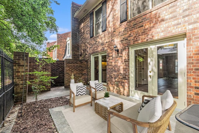 6 Stratford Hall Pl NE, Atlanta, GA 30342 - view of patio with an outdoor hangout area