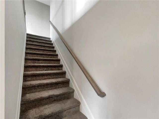 view of stairway