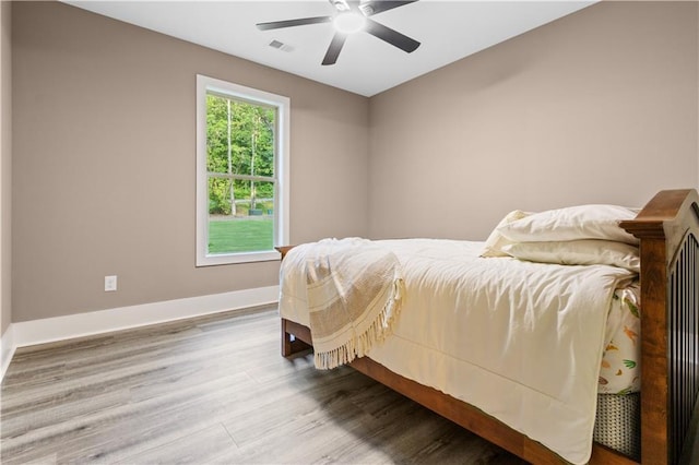 1441 Whitestone Rd, Talking Rock, GA 30175 - bedroom featuring wood finished floors, baseboards, and a ceiling fan