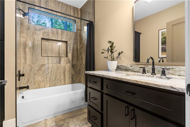 1441 Whitestone Rd, Talking Rock, GA 30175 - full bathroom featuring vanity and shower / bath combo
