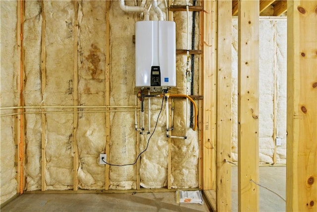 1441 Whitestone Rd, Talking Rock, GA 30175 - utility room with tankless water heater