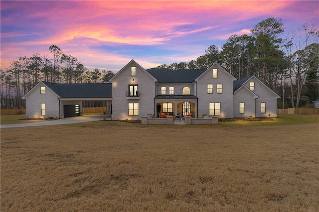 2634 Greenes Ln, Powder Springs, GA 30127 - view of front of house featuring a front yard and an attached carport
