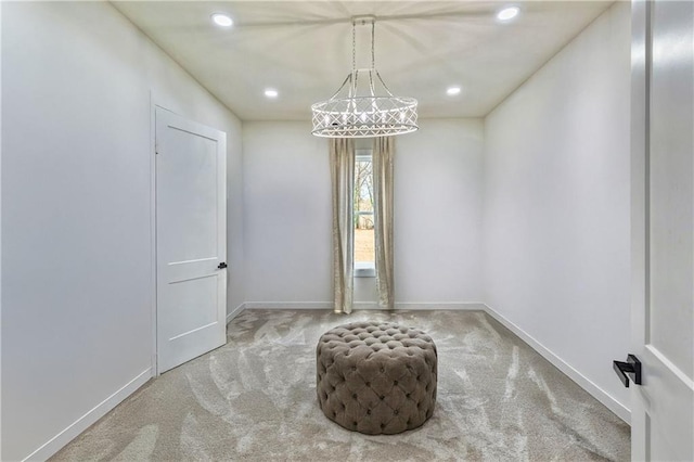 2634 Greenes Ln, Powder Springs, GA 30127 - carpeted spare room featuring baseboards and recessed lighting