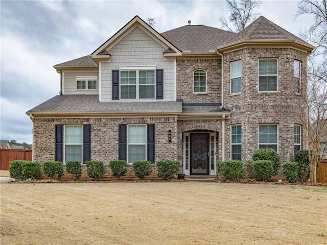 view of front of house with a front yard