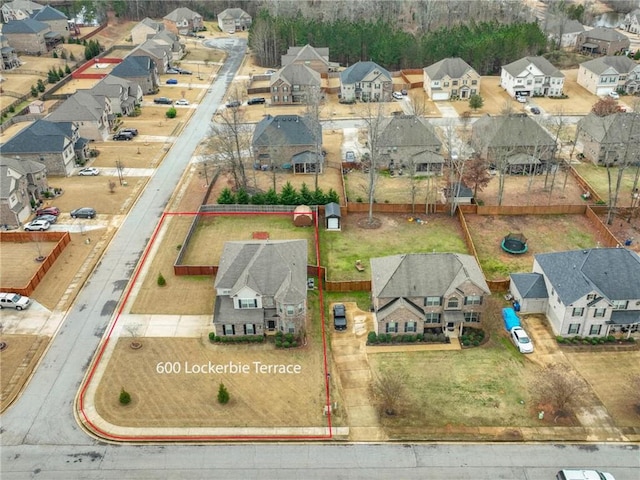 birds eye view of property