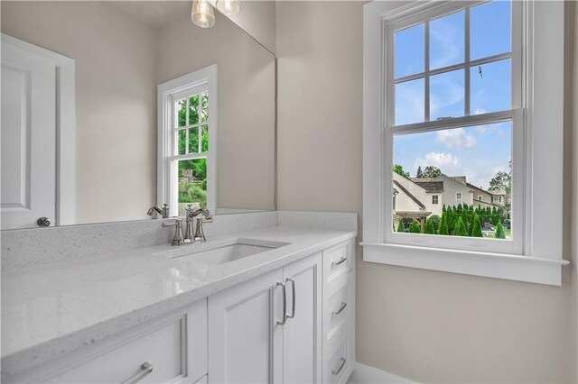 bathroom featuring vanity