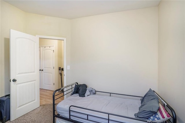 bedroom featuring wood-type flooring