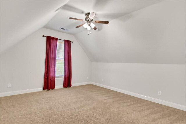 26 Trillium Ln, Acworth, GA 30101 - bonus room with carpet floors, lofted ceiling, baseboards, and a ceiling fan