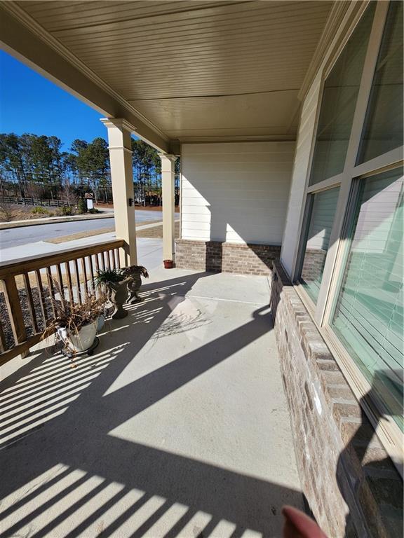 view of patio with covered porch