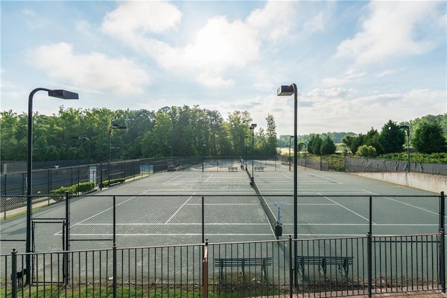 view of tennis court