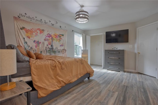 4938 Terrace Green Trce, Stone Mountain, GA 30088 - bedroom featuring wood finished floors and a closet