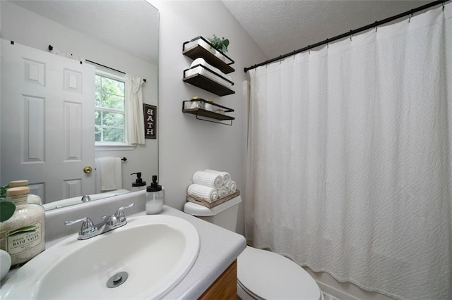 427 Pleasant Way, Temple, GA 30179 - bathroom with a textured ceiling and vanity