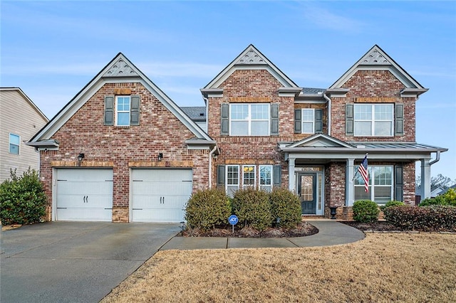 craftsman-style house featuring a garage