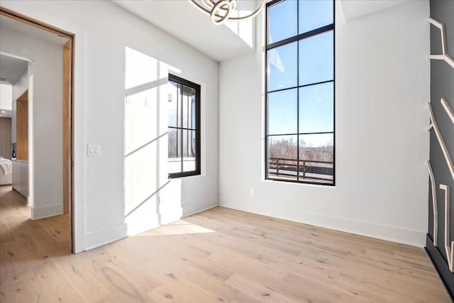 interior space featuring light hardwood / wood-style floors