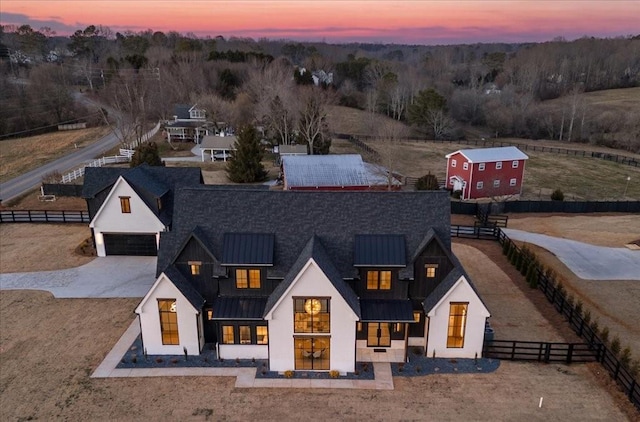 view of front of house featuring a garage