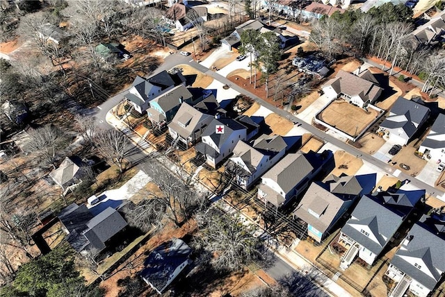 drone / aerial view featuring a residential view