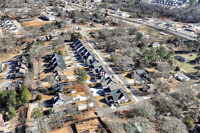 aerial view featuring a residential view