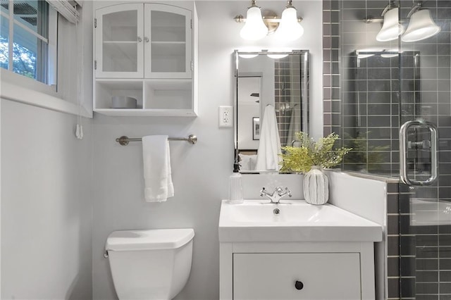 2070 Drew Valley Rd NE, Brookhaven, GA 30319 - bathroom featuring vanity and a tile shower