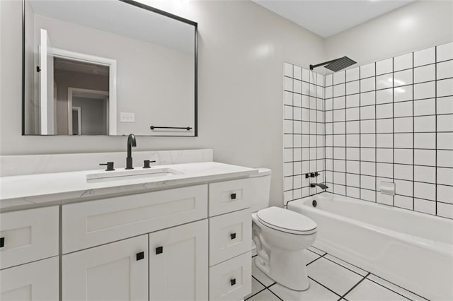 2002 Twin Falls Rd, Decatur, GA 30032 - full bathroom with vanity, tile patterned floors, and shower / tub combination