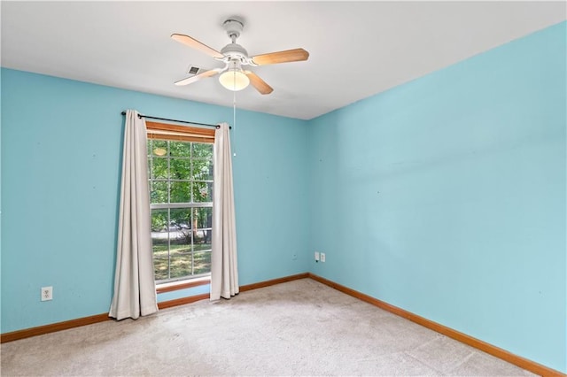 5340 Young Deer Dr, Cumming, GA 30041 - spare room with a ceiling fan, carpet, and baseboards