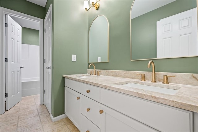 bathroom with vanity