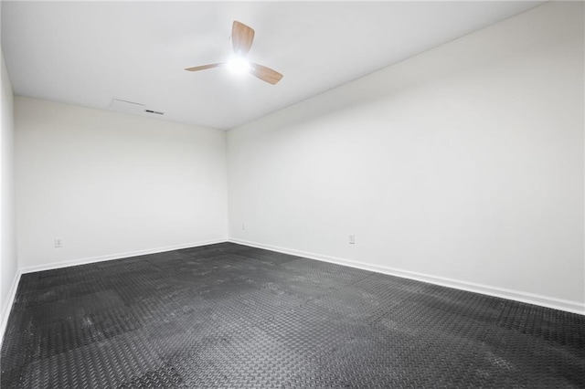 empty room with ceiling fan